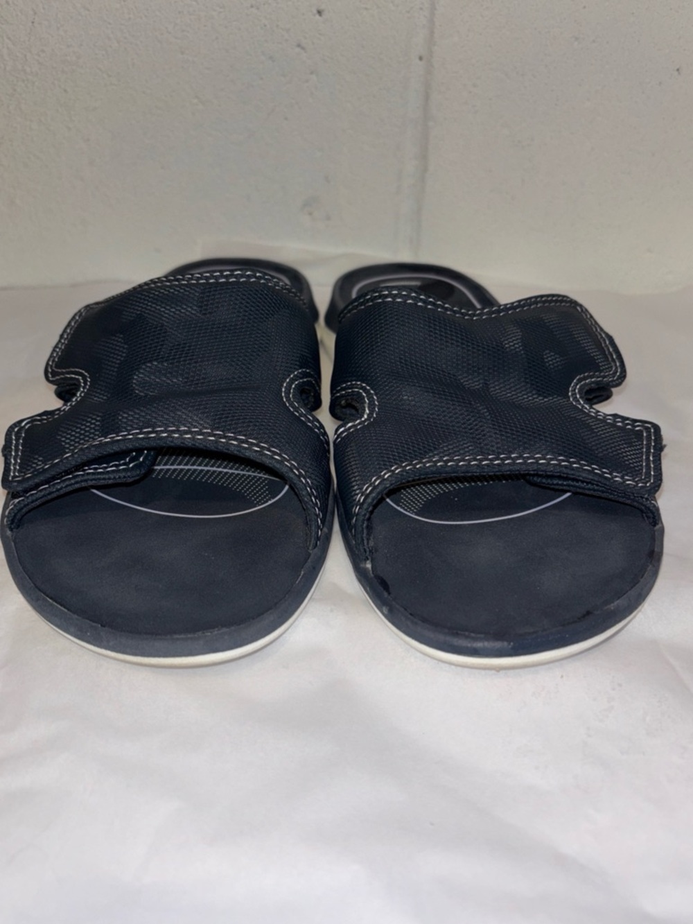 Clark’s women’s Cloudsteppers slide sandals navy blue women’s size 9 - Picture 3 of 9